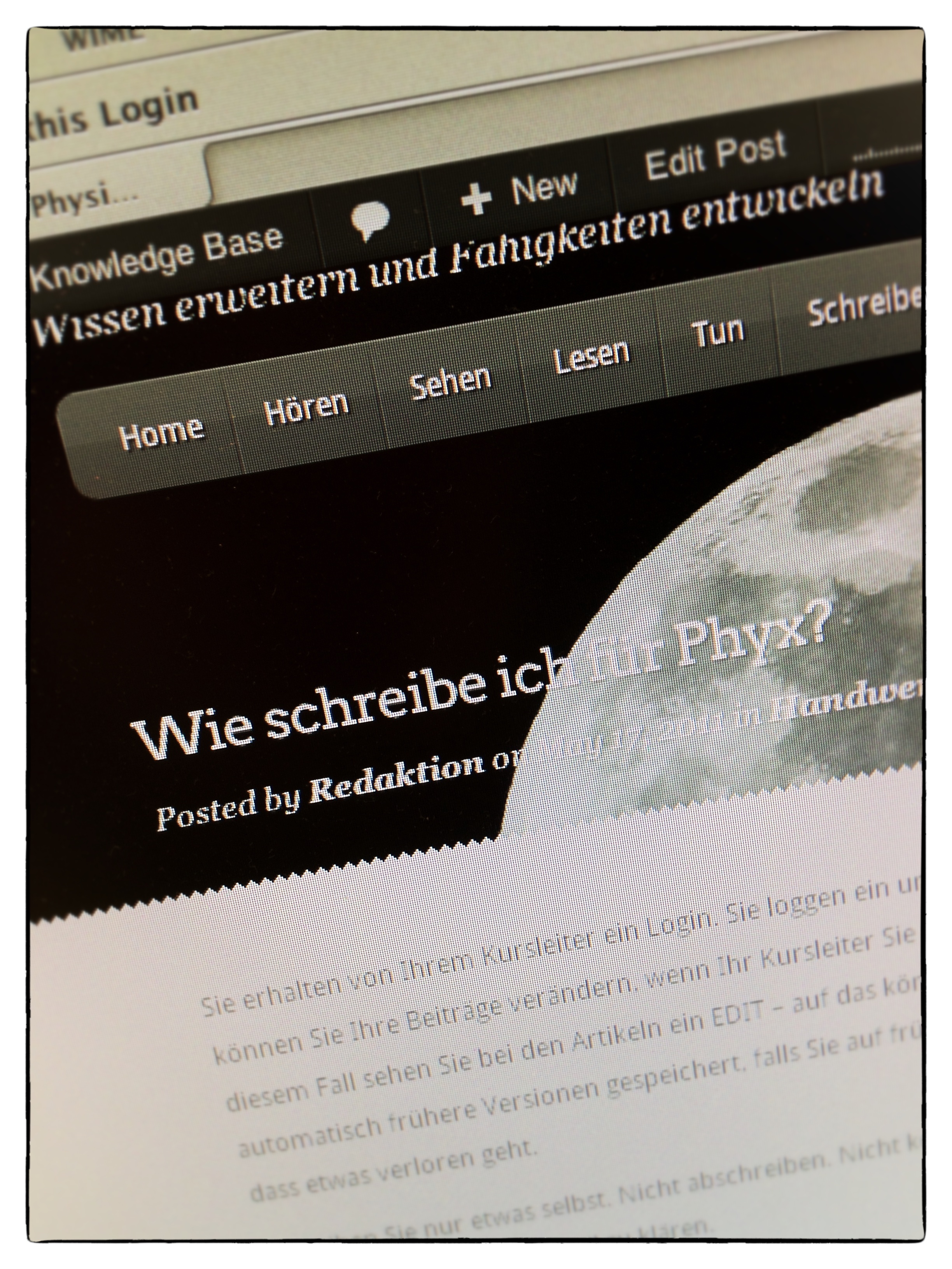 Wie schreibe ich für Phyx?