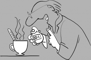 Illustration: Messen, wie der Tee abkÃƒÂ¼hlt