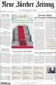 NZZ Titelblatt